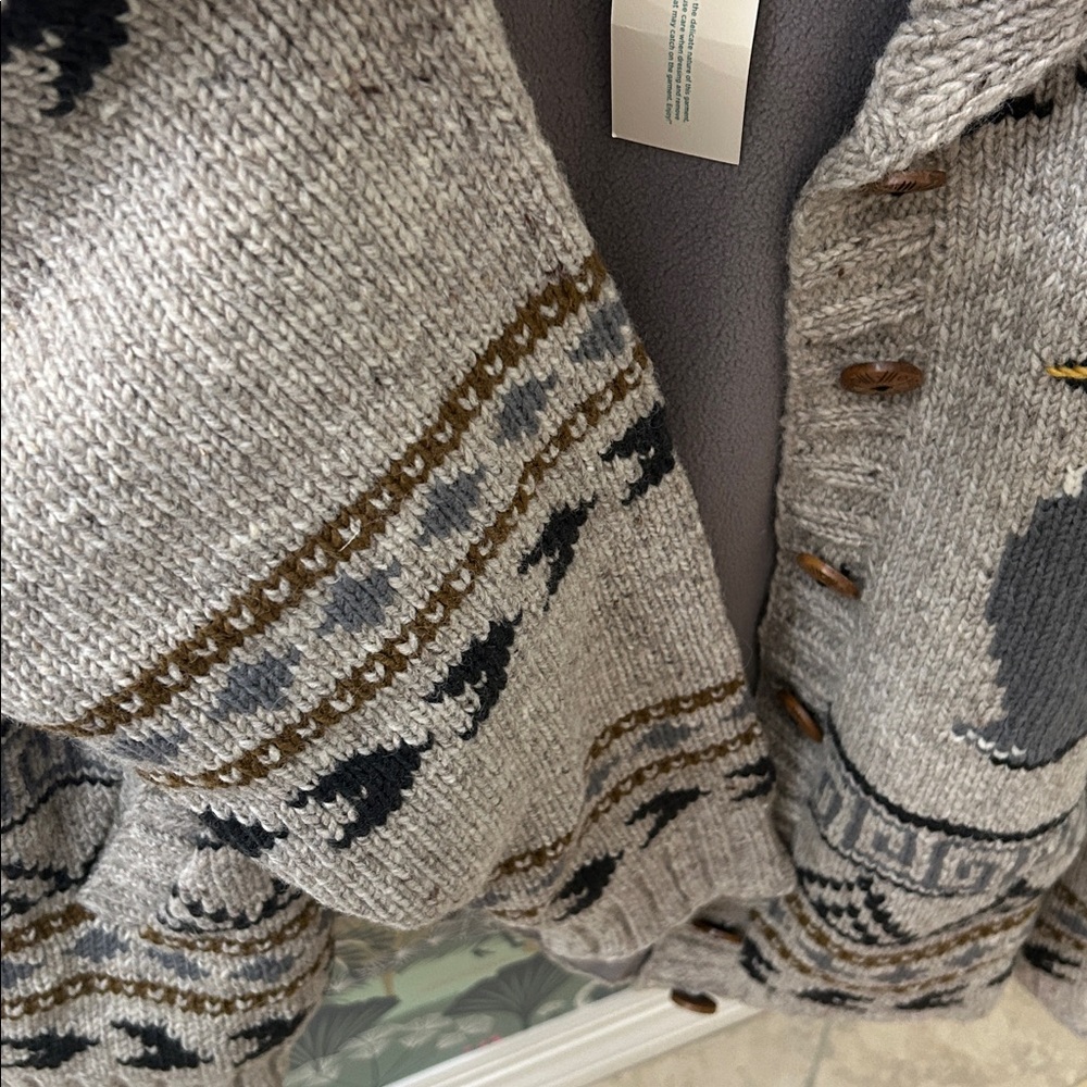 NWT Sundance wool lost horizons men’s sweater jacket. 2X XXL Nepal. - Picture 10 of 11